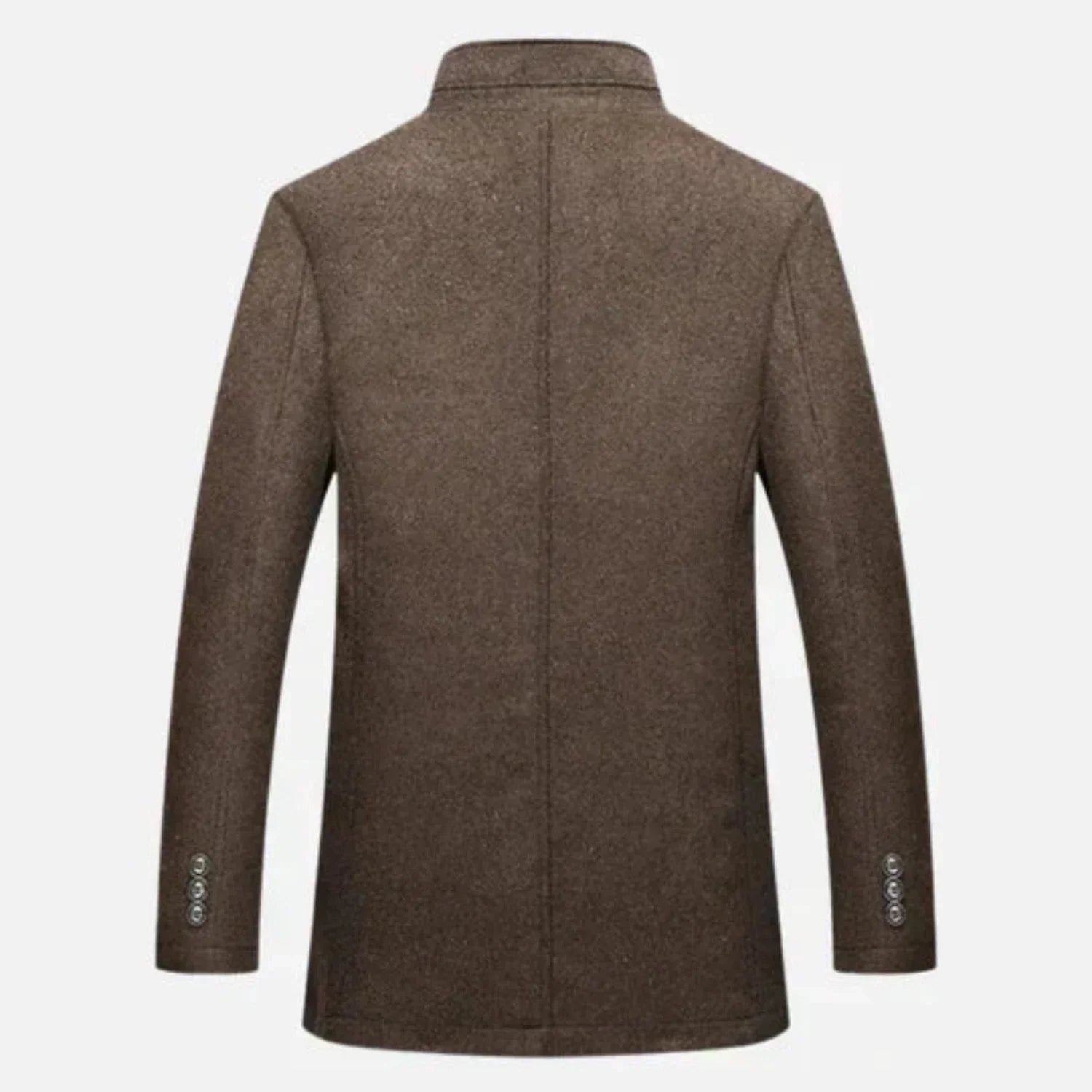 Image of Jed | Men's Mid-Length Stand Collar Overcoat