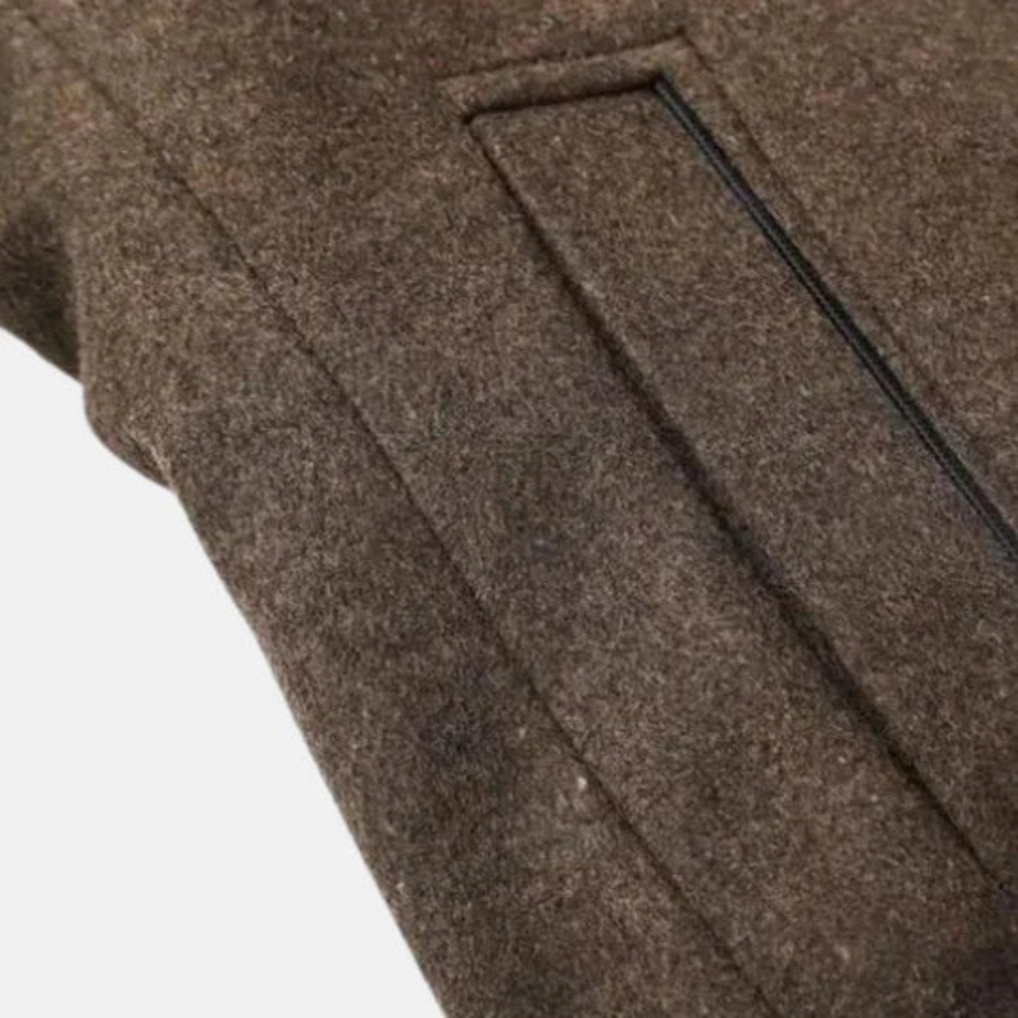 Image of Jed | Men's Mid-Length Stand Collar Overcoat