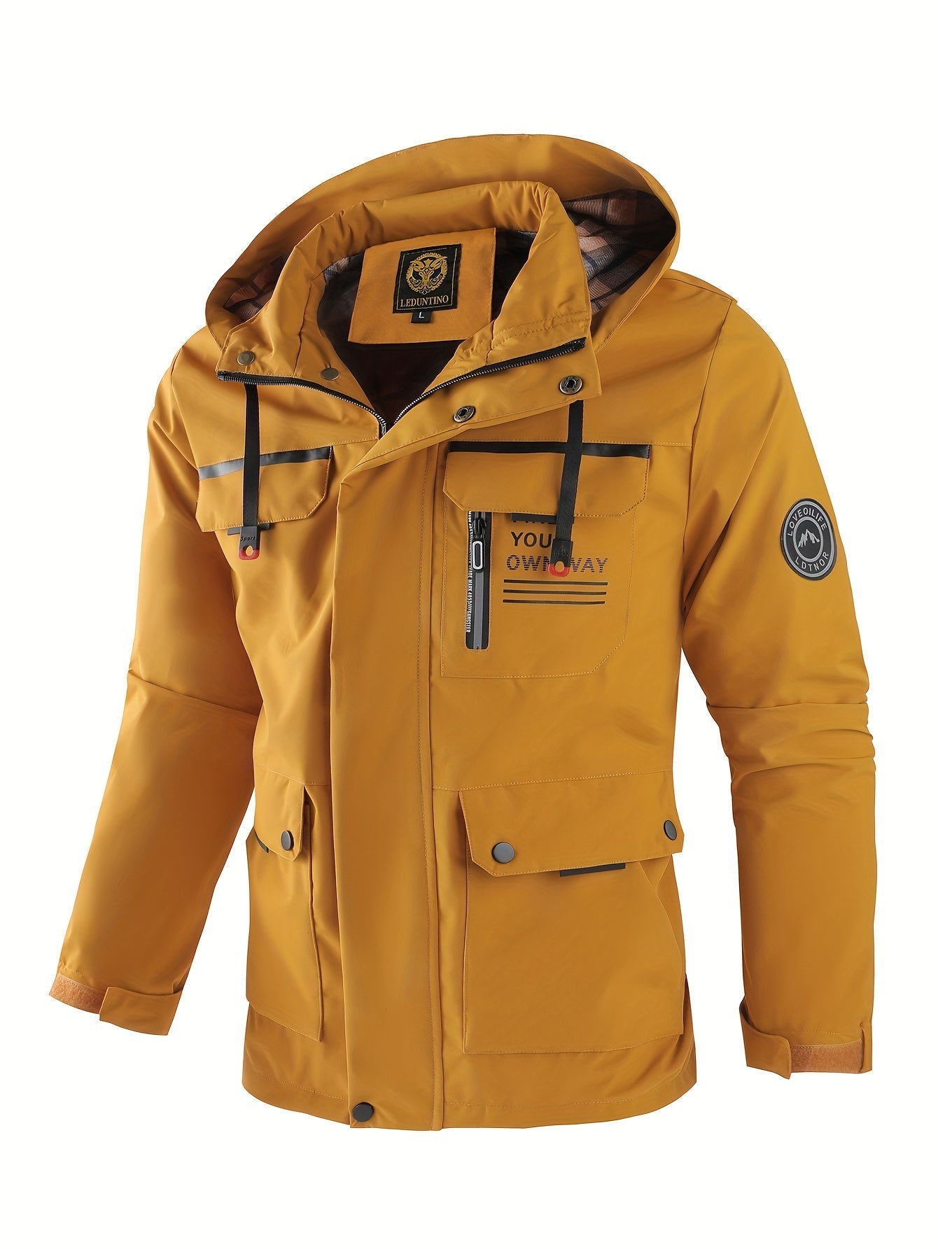 Image of Jeffrey | Men's Hooded Multi-Pocket Jacket