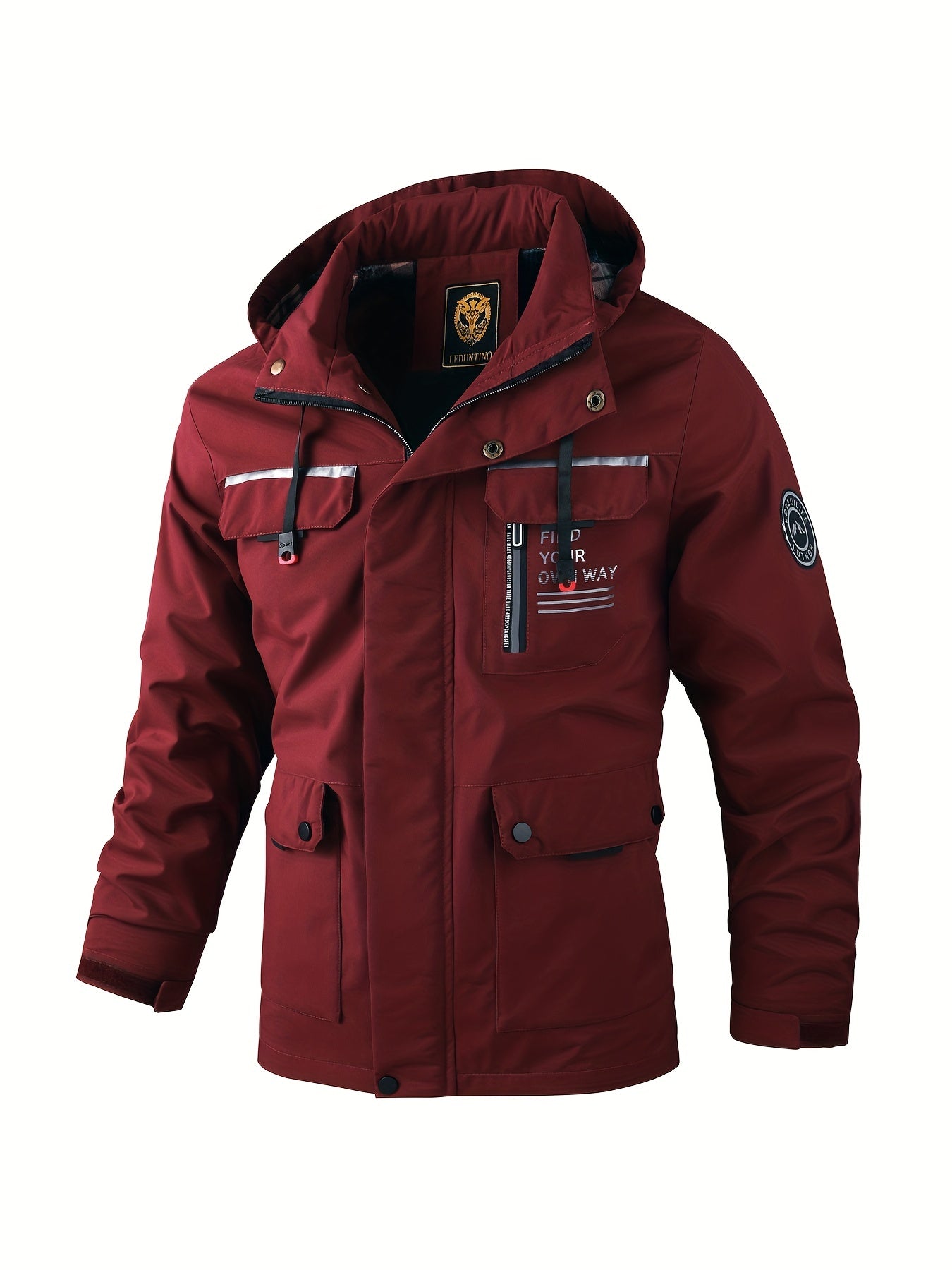Image of Jeffrey | Men's Hooded Multi-Pocket Jacket
