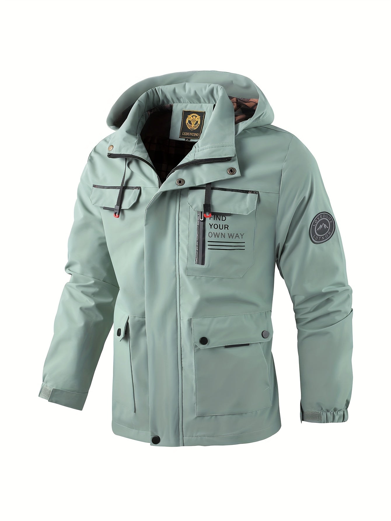 Image of Jeffrey | Men's Hooded Multi-Pocket Jacket