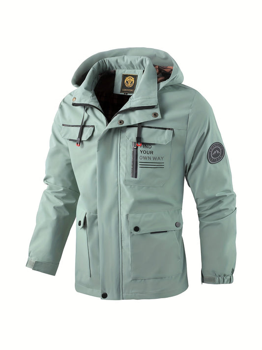 Image of Jeffrey | Men's Hooded Multi-Pocket Jacket