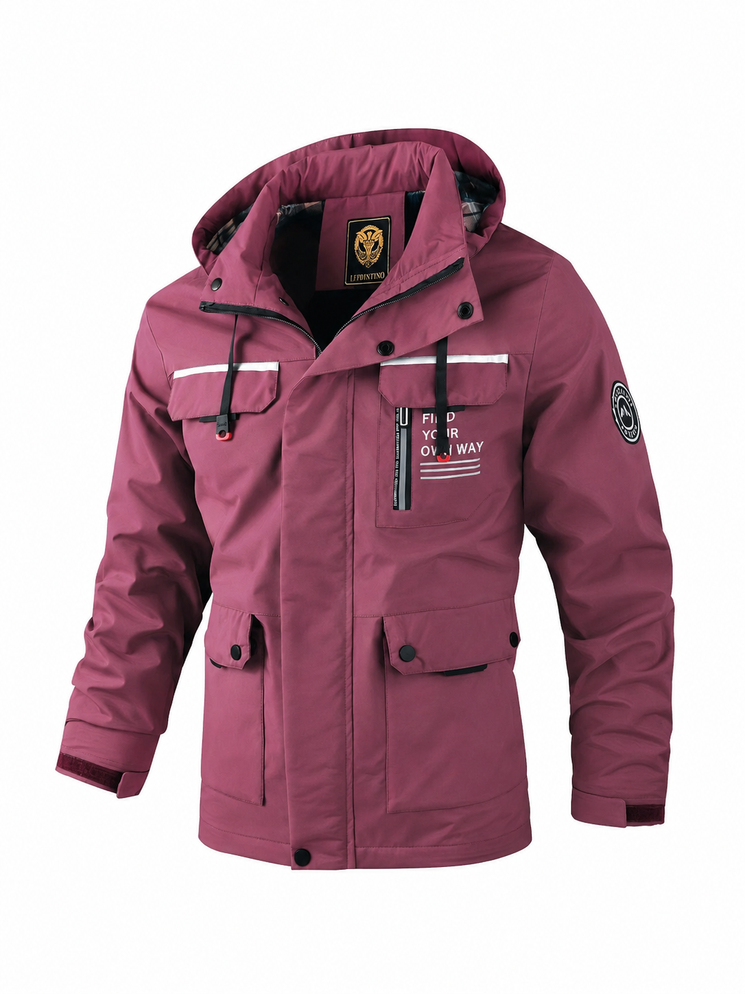 Jeffrey | Men's Hooded Multi-Pocket Jacket - Image 1