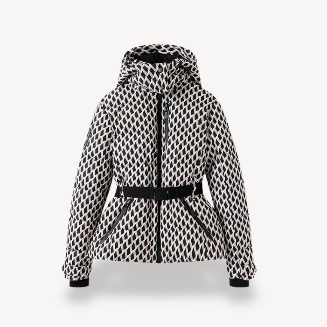 Image of Jennifer | Women's Hooded Belted Puffer Jacket