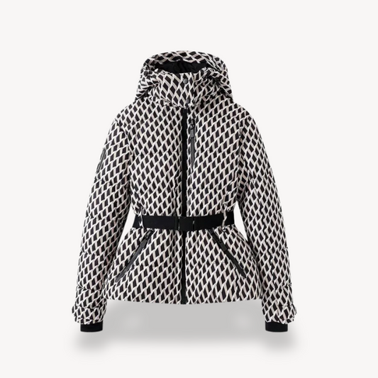 Image of Jennifer | Women's Hooded Belted Puffer Jacket