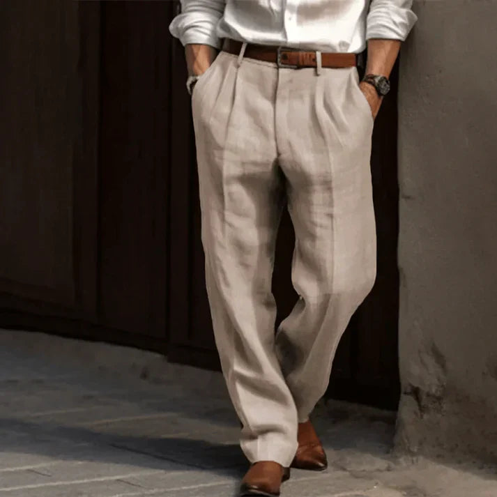 Image of Jerry | Men's Pleated High-Waisted Pants