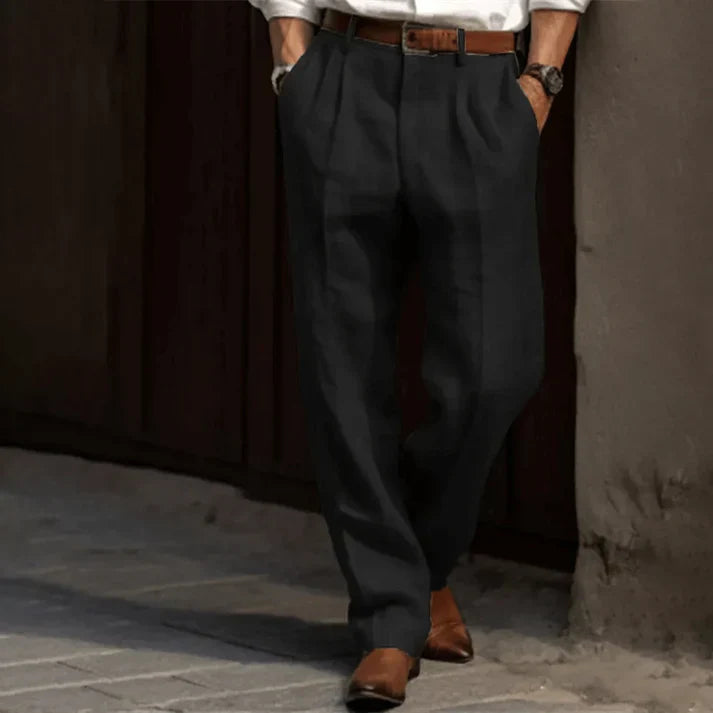 Image of Jerry | Men's Pleated High-Waisted Pants