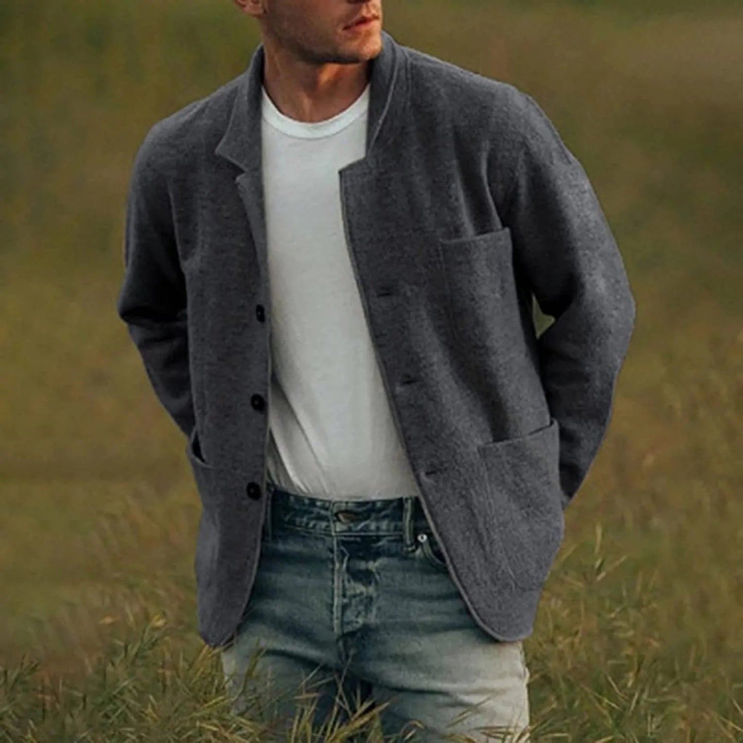 Image of Jesse | Men's Button-Down Casual Jacket