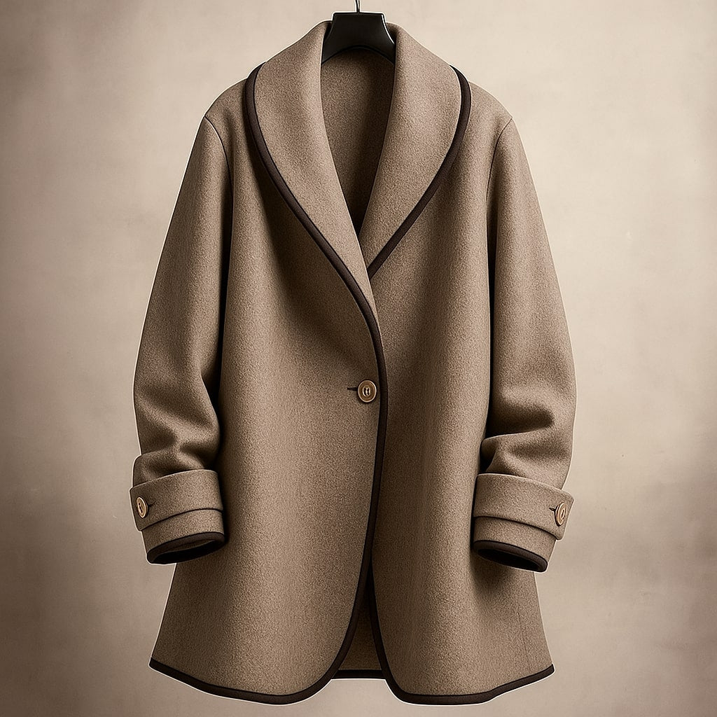Image of Joan | Women's Notch Collar Swing Coat