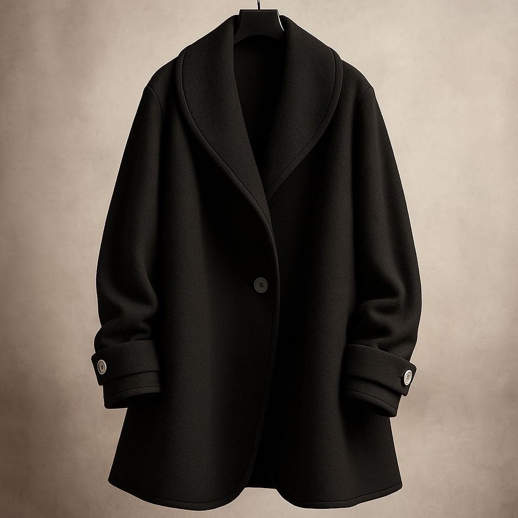 Image of Joan | Women's Notch Collar Swing Coat