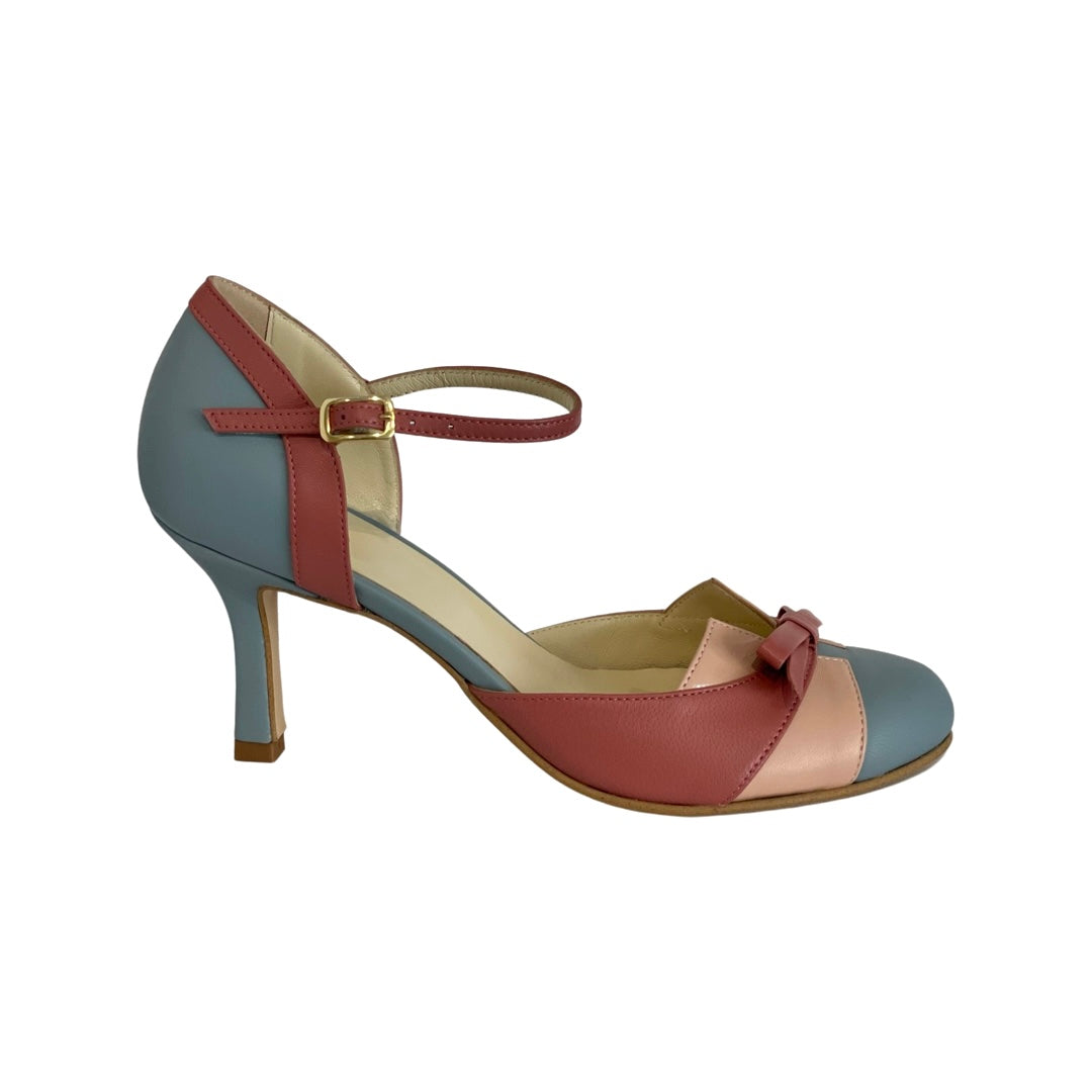 Image of Josephine | Women's Ankle Strap Pointed Toe Heeled Shoes