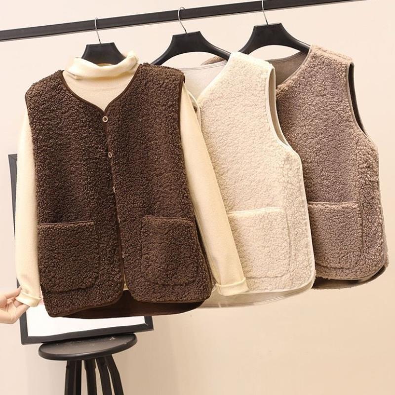Image of Joyce | Women's Button Front Fleece Vest
