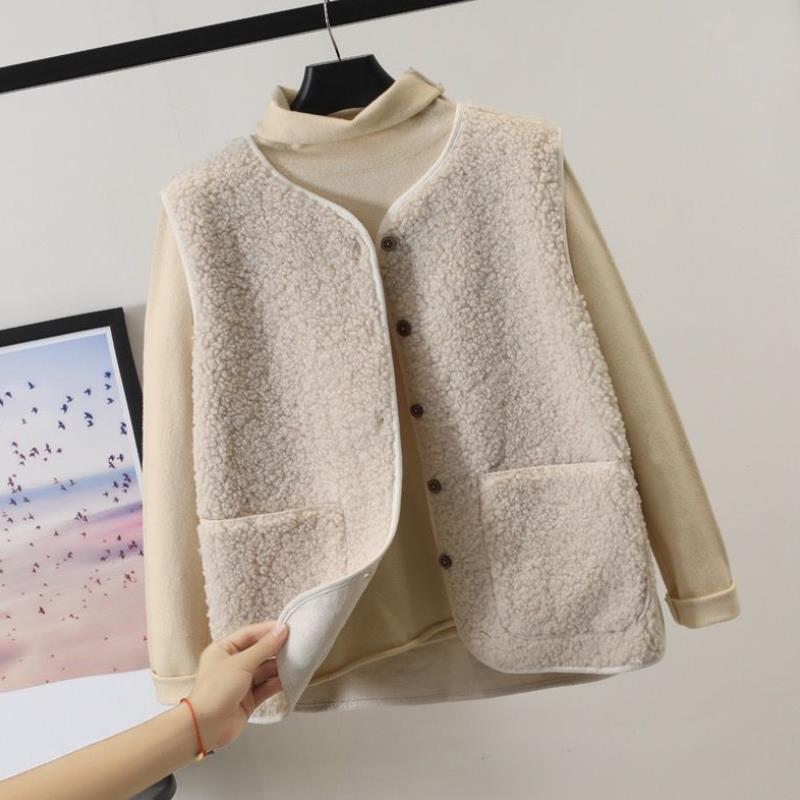 Image of Joyce | Women's Button Front Fleece Vest
