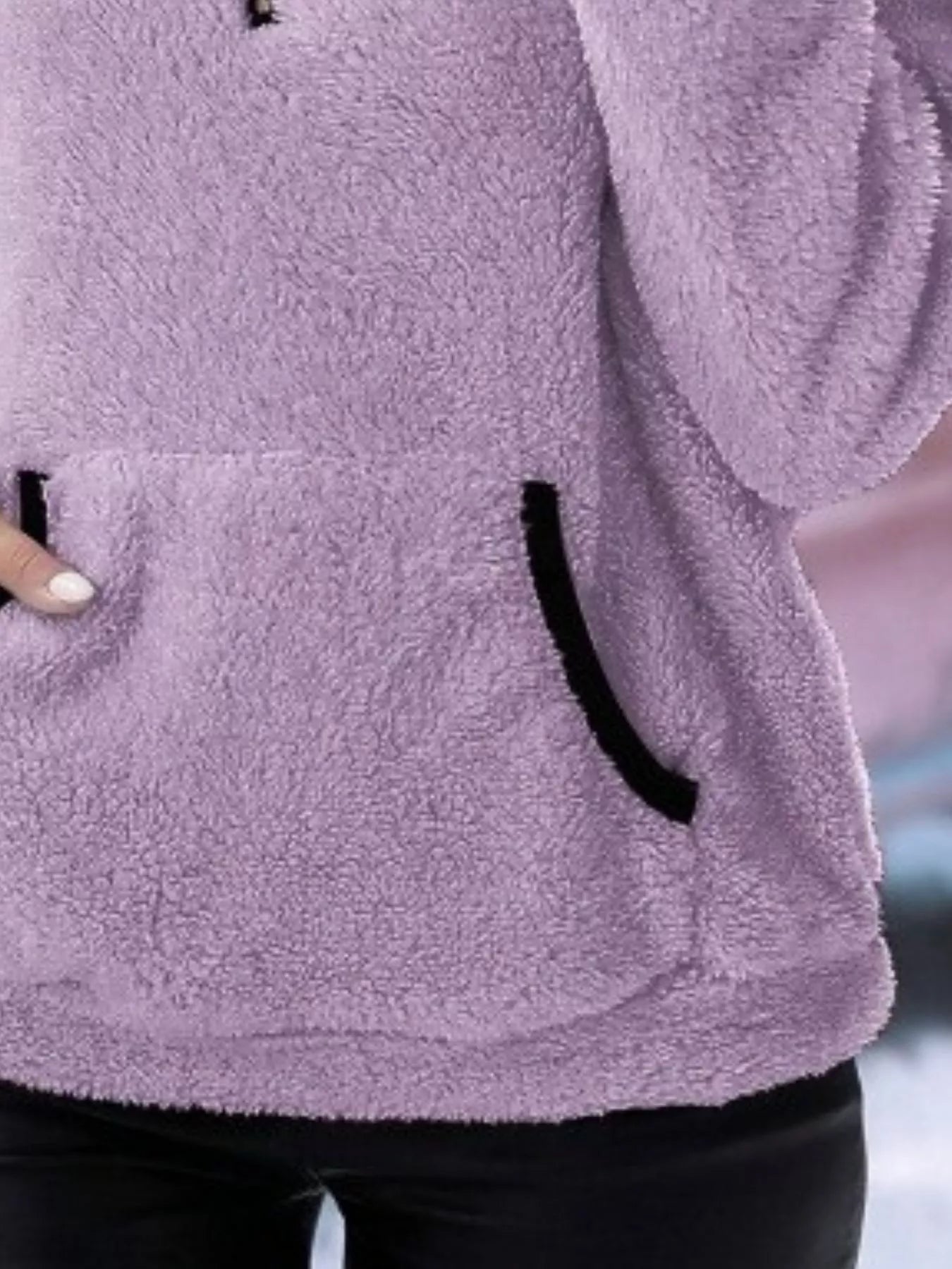Image of Joyce | Women's Half-Zip Fuzzy Sweater