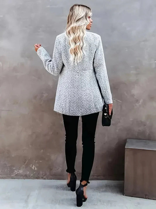 Image of Judy | Women's Collarless Long Coat