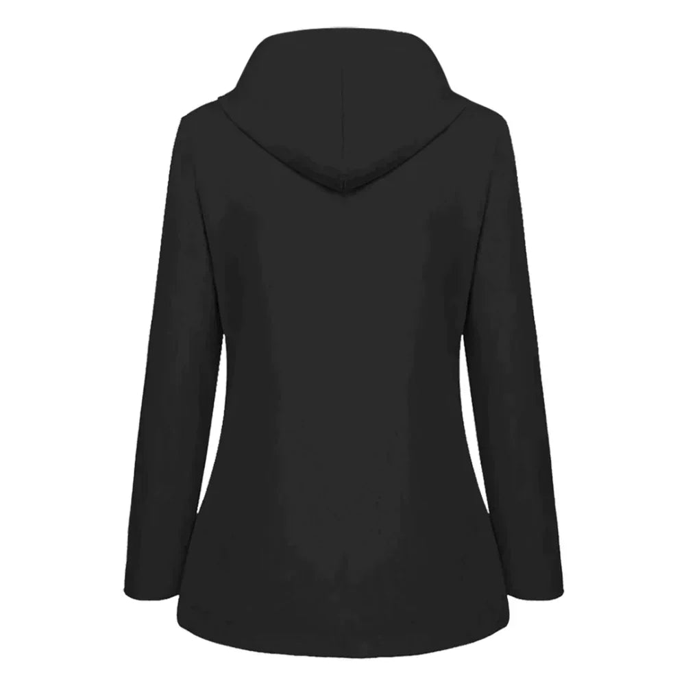 Image of Karen | Women's Button Front Hooded Jacket