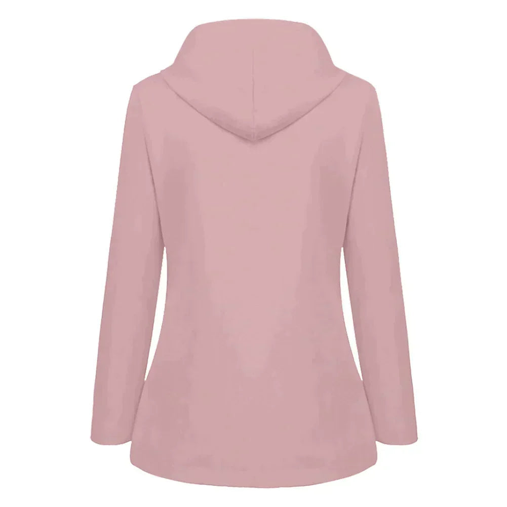 Image of Karen | Women's Button Front Hooded Jacket