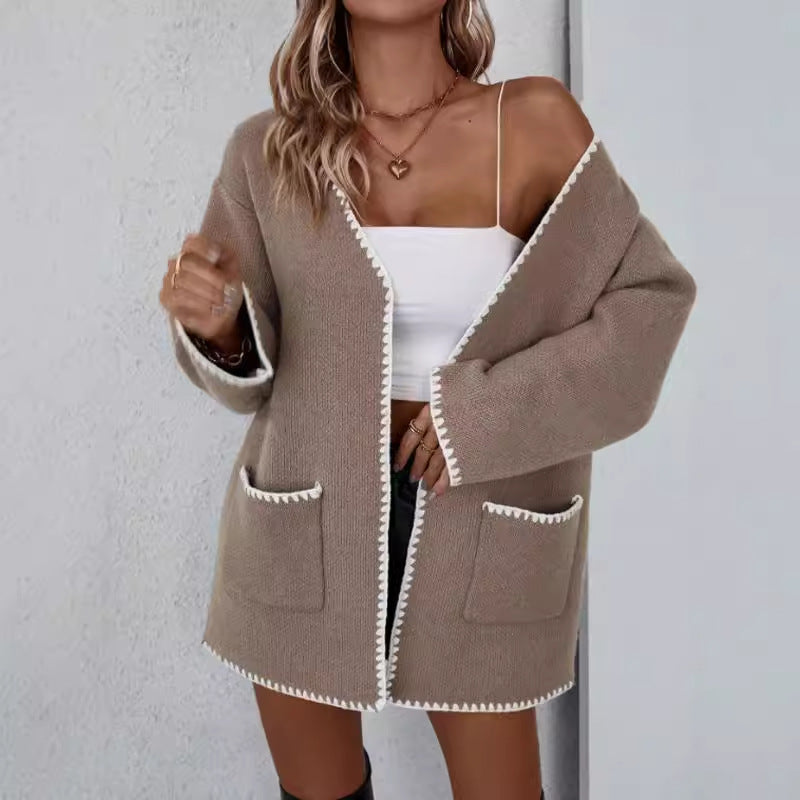 Image of Katherine | Women's Open Front Relaxed Fit Cardigan