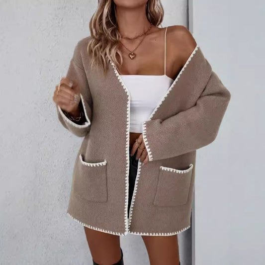 Image of Katherine | Women's Open Front Relaxed Fit Cardigan