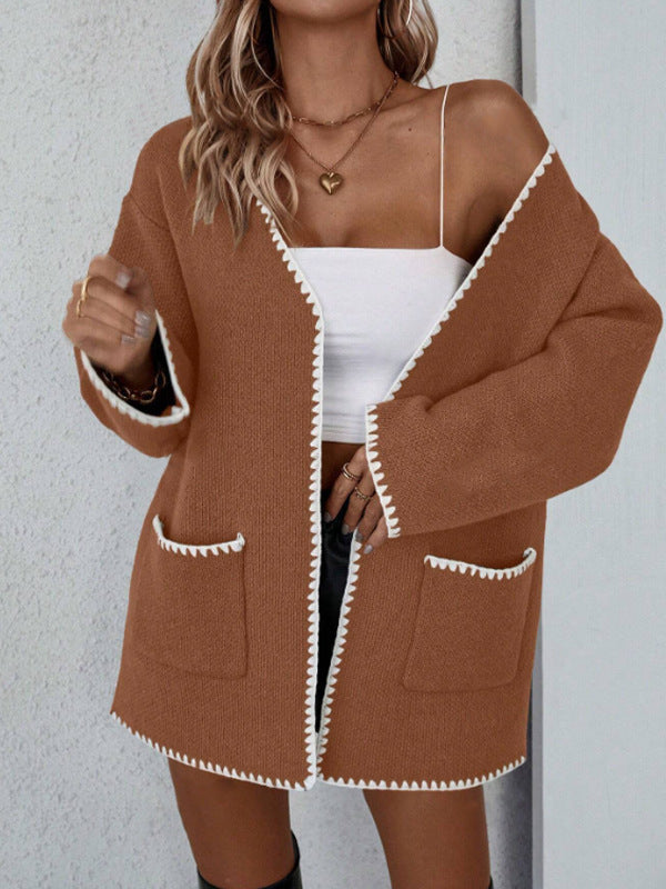 Image of Katherine | Women's Open Front Relaxed Fit Cardigan
