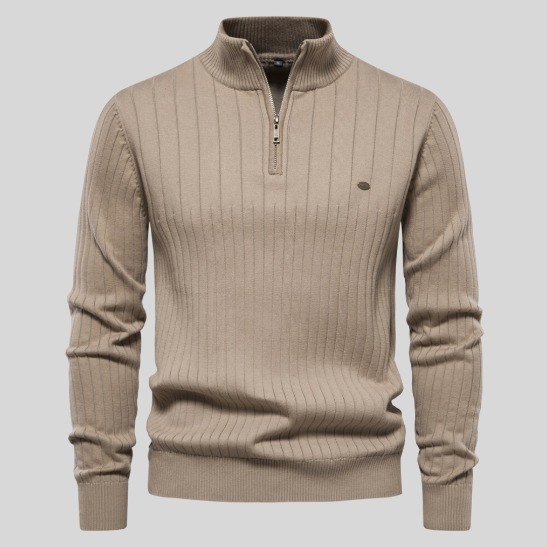 Image of Keegan | Men's Quarter-Zip Sweater