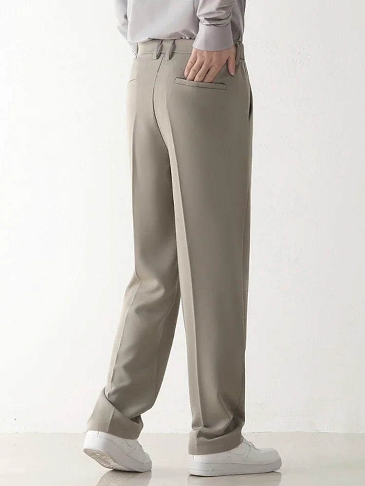 Image of Keegan | Men's Wide Leg Pleated Dress Pants