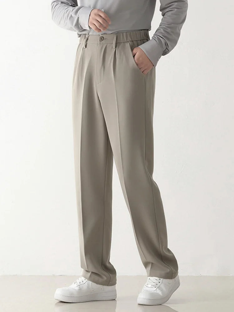 Image of Keegan | Men's Wide Leg Pleated Dress Pants