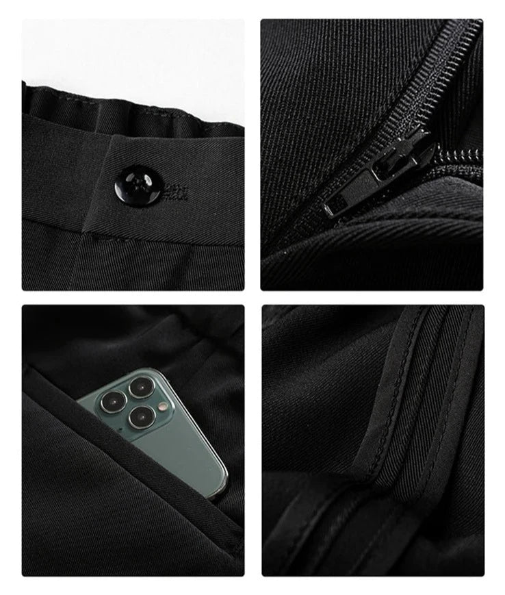 Image of Keegan | Men's Wide Leg Pleated Dress Pants