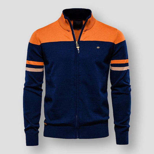 Image of Keegan | Men's Zip-Up Color Block Jacket