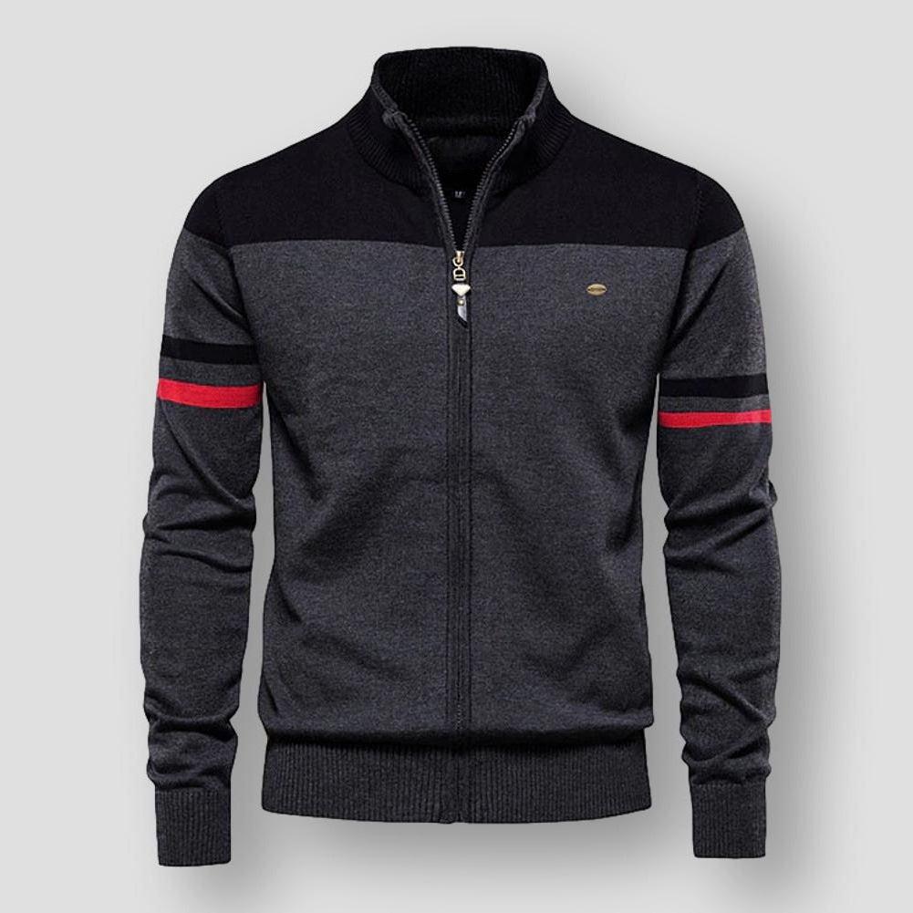 Image of Keegan | Men's Zip-Up Color Block Jacket