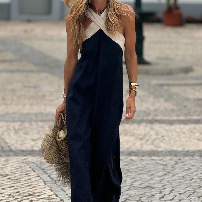 Keira | Women's Sleeveless A-Line Maxi Dress - Image 1