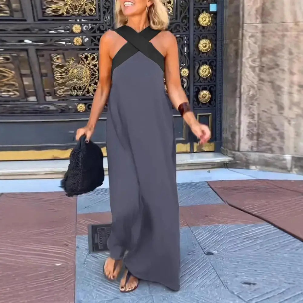 Keira | Women's Sleeveless A-Line Maxi Dress - Image 4