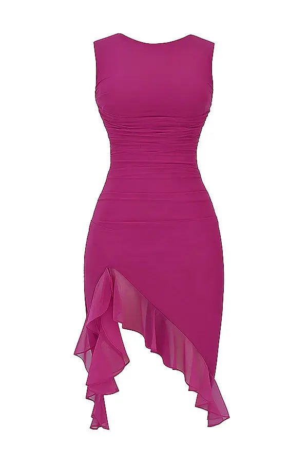 Image of Kelsey | Women's Sleeveless Bodycon Midi Dress