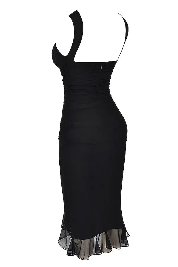 Image of Kelsey | Women's Sleeveless Bodycon Midi Dress