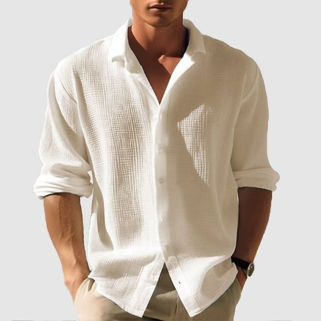 Image of Kelvin | Men's Long Sleeve Button-Down Shirt