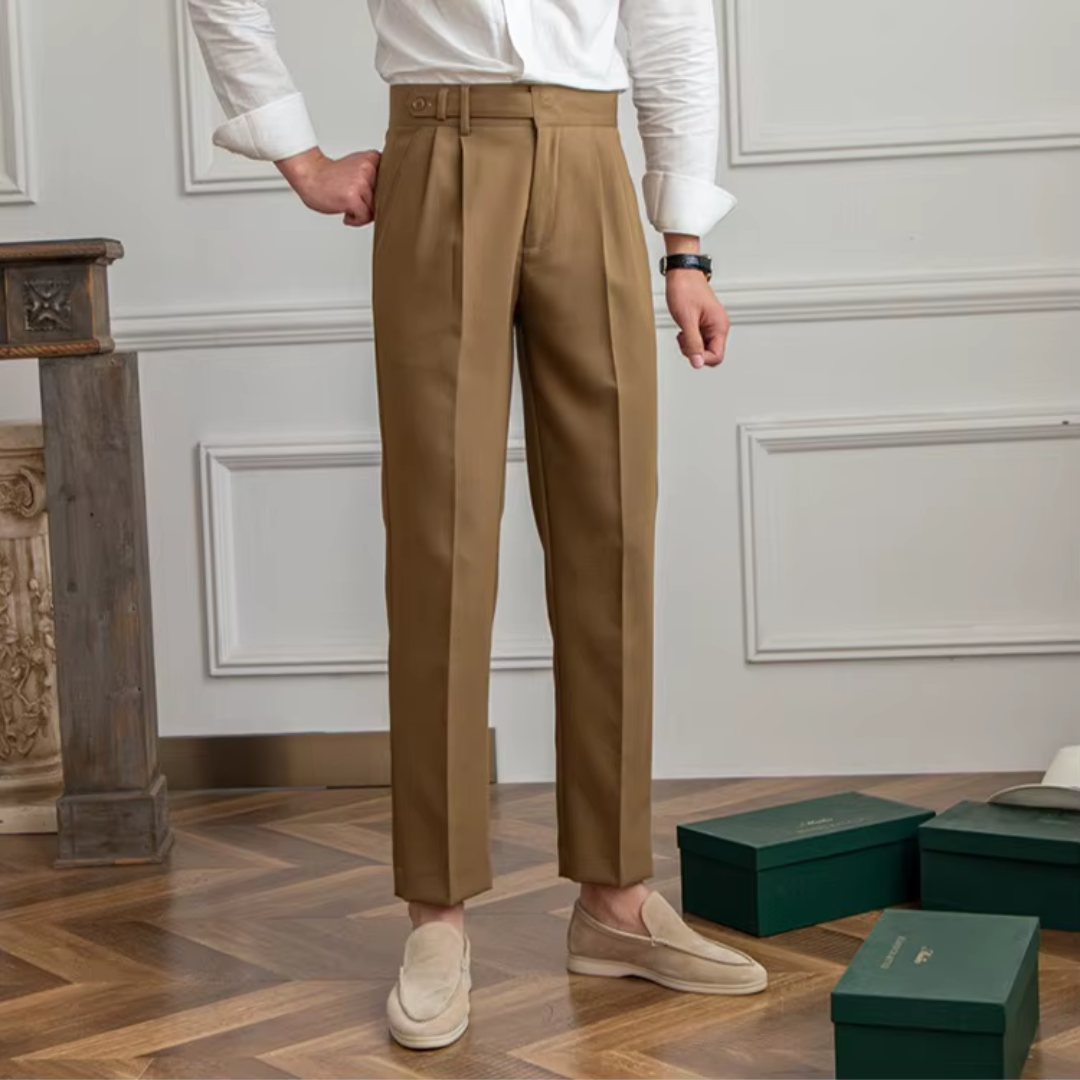 Image of Kelvin | Men's Pleated Dress Pants