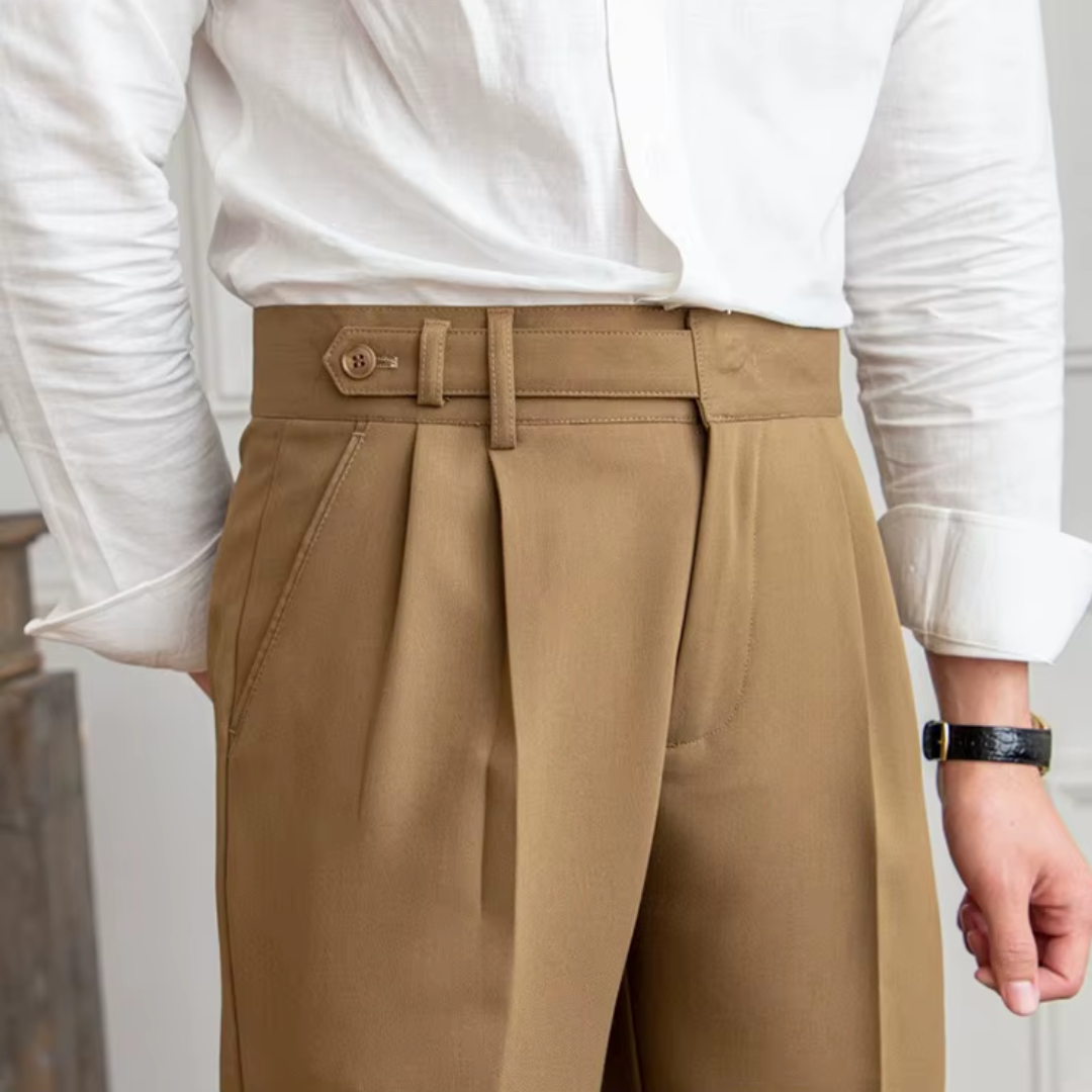 Image of Kelvin | Men's Pleated Dress Pants