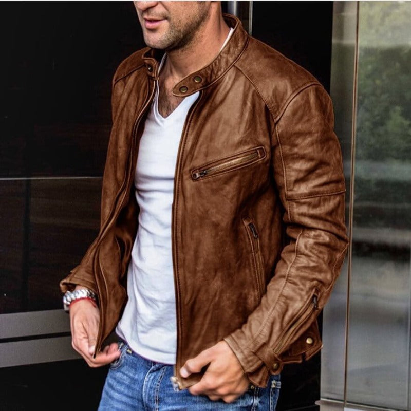 Image of Kelvin | Men's Slim Fit Racer Jacket