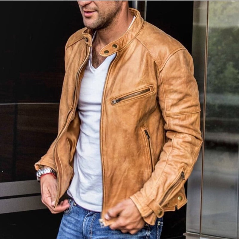 Image of Kelvin | Men's Slim Fit Racer Jacket