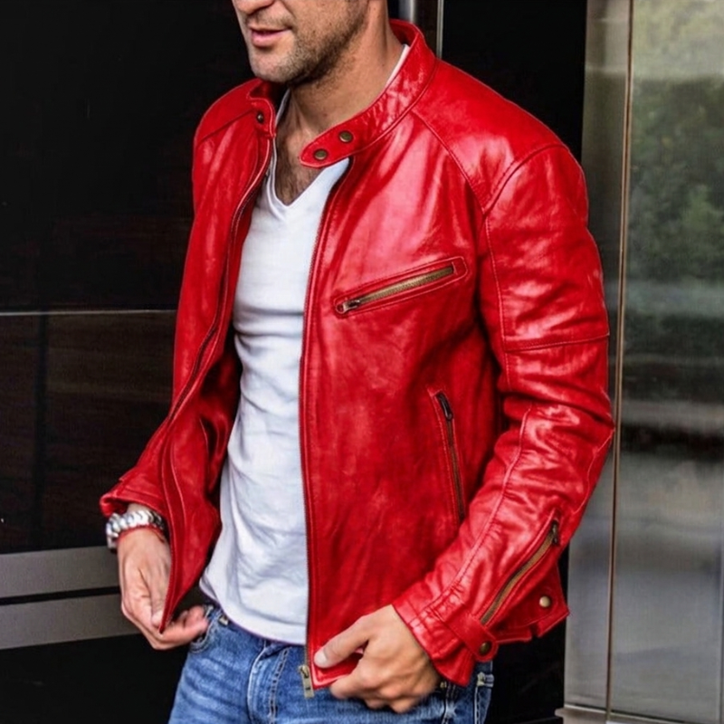 Kelvin | Men's Slim Fit Racer Jacket - Image 1