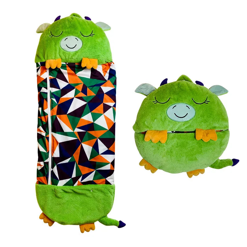 Kids' 2-in-1 Sleeping Bag & Cuddle Toy