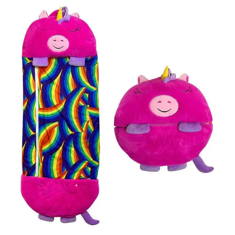 Kids' 2-in-1 Sleeping Bag & Cuddle Toy