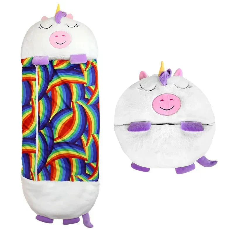 Kids' 2-in-1 Sleeping Bag & Cuddle Toy