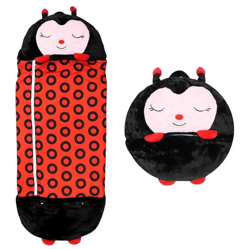 Kids' 2-in-1 Sleeping Bag & Cuddle Toy