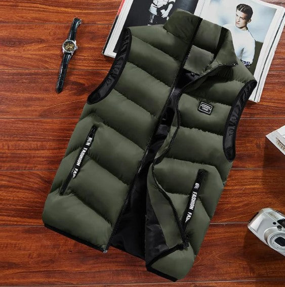 Image of Kieran | Men's Puffer Zip Up Vest