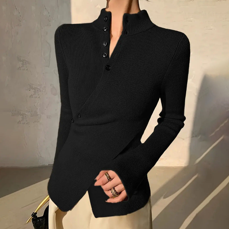 Image of Kim | Women's Wrap Long Sleeve Sweater
