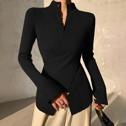 Image of Kim | Women's Wrap Long Sleeve Sweater