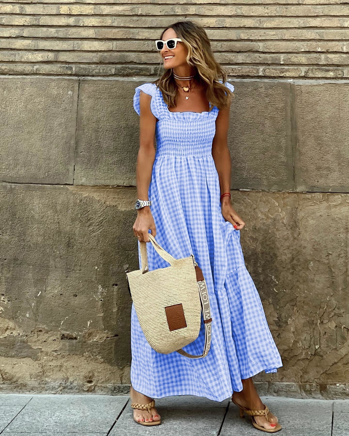 Image of Krista | Women's Sleeveless Tiered Maxi Dress