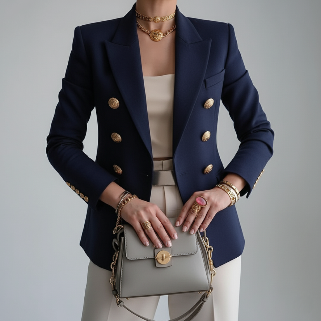 Image of Kristen | Women's Double-Breasted Fitted Blazer