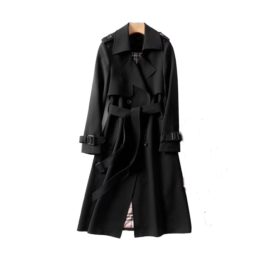 Image of Kristin | Women's Belted Long Trench Coat